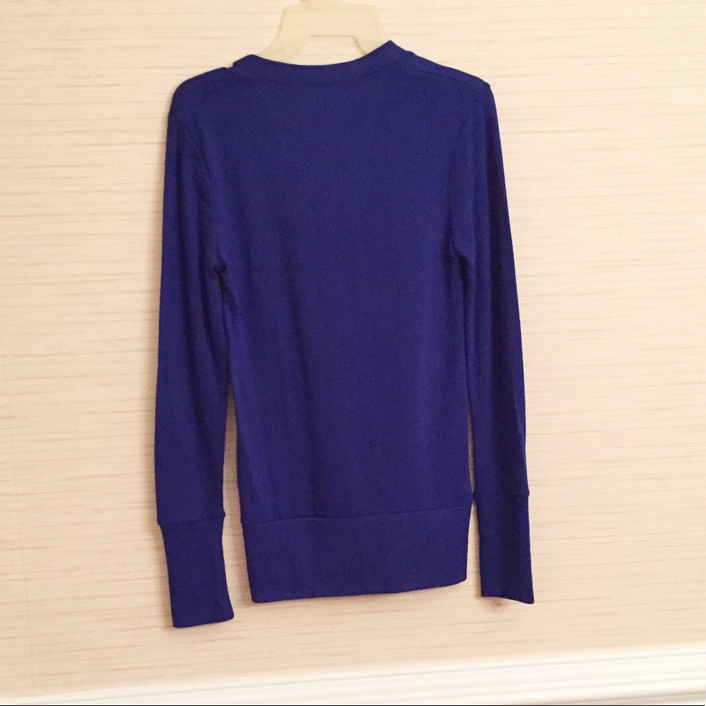Dark blue button up cardigan - Picture 3 of 4